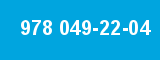 978 049-22-04 978 049-22-04